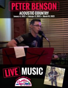 Peter Benson Acoustic Country – Live Music February 3, 2023