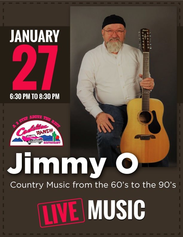 Jimmy O Live at Cadillac Ranch January 27, 2023