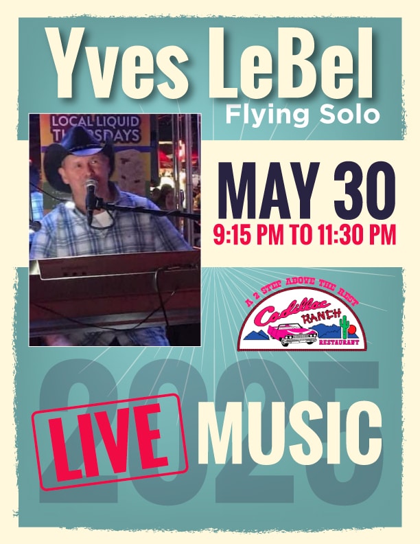 Yves LeBel Flying Solo – Live Music – May 30, 2025