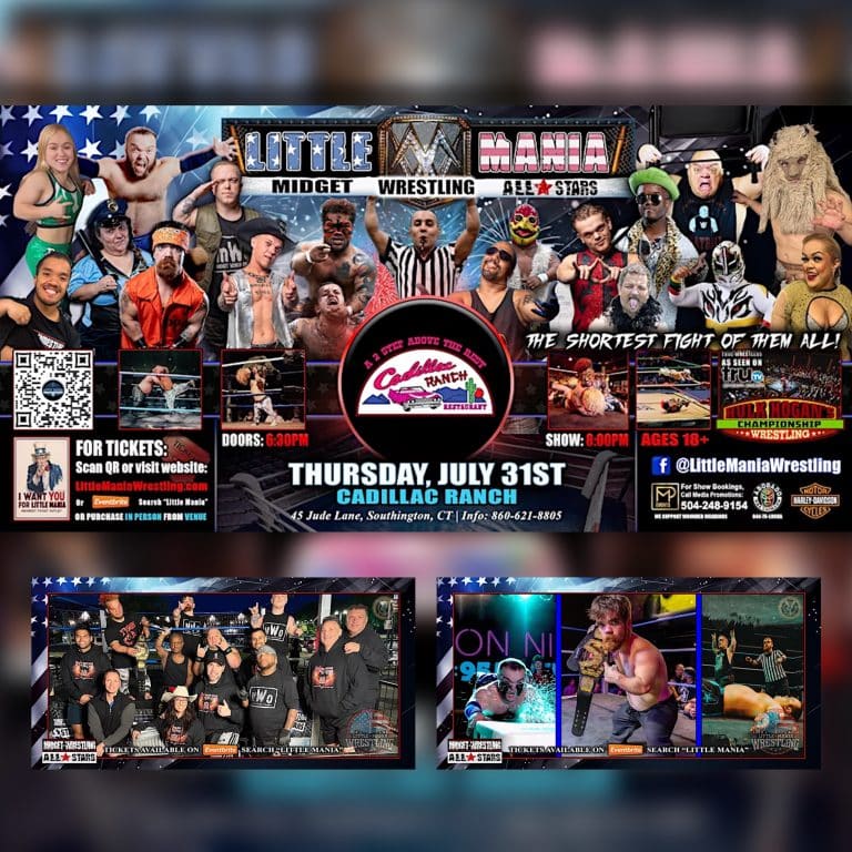 Little Mania Midget Wrestling Poster