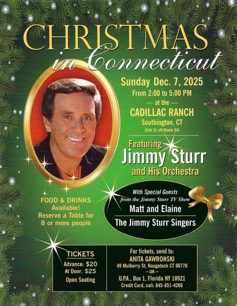 Christmas in Connecticut - Jimmy Sturr 2025 Flyer