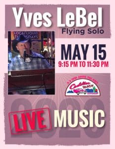 Yves LeBel Flying Solo – Live Music – May 15, 2026
