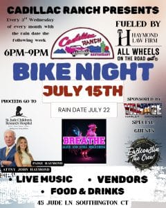 Cadillac Ranch Bike Night – July 15, 2026