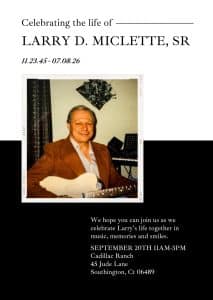 Celebration of Life for Larry D. Miclette, Sr.
