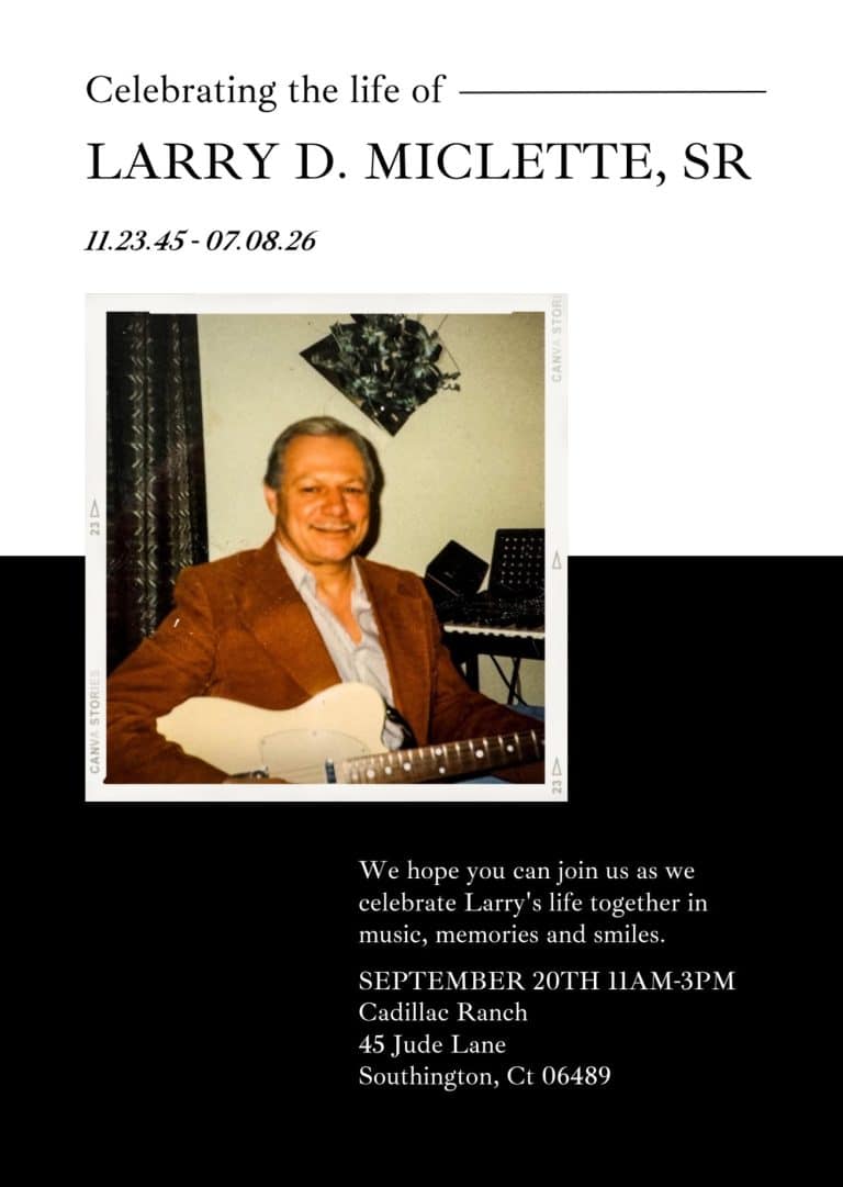 Celebration of Life for Larry D. Miclette, Sr.