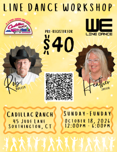 Sunday Funday Line Dance Workshop Oct. 18